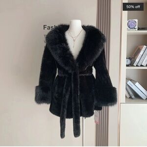 Black Faux Fur Jacket